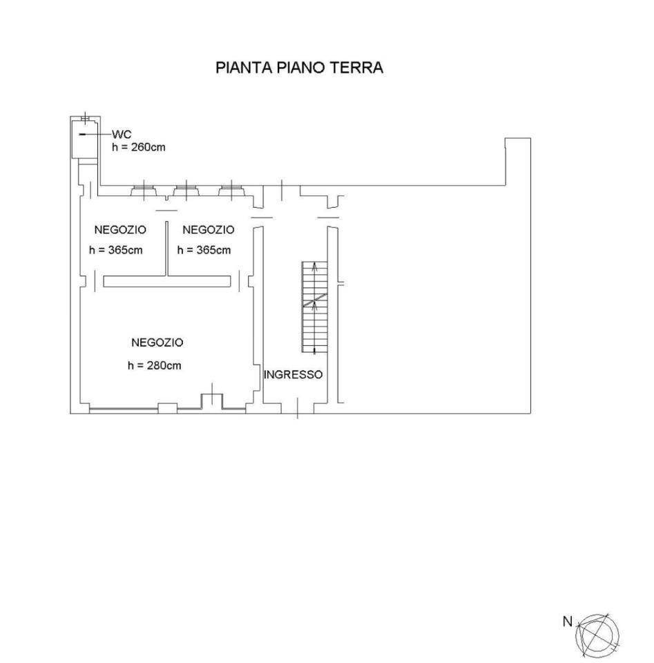 Palazzina commerciale in Corso Matteotti 325, Serravalle Sesia, {3} - Planimetria 1