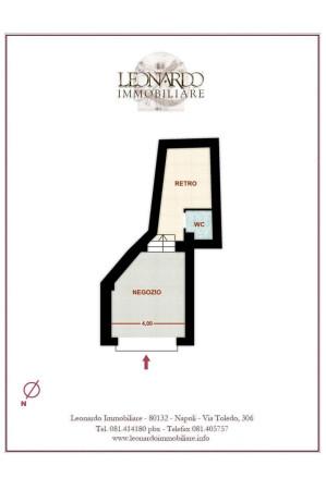 Negozio in Via Privata Comola Ricci, Napoli, {3} - Planimetria 1