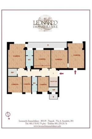 Ufficio in Via Antonio Solario, Napoli, {3} - Planimetria 1