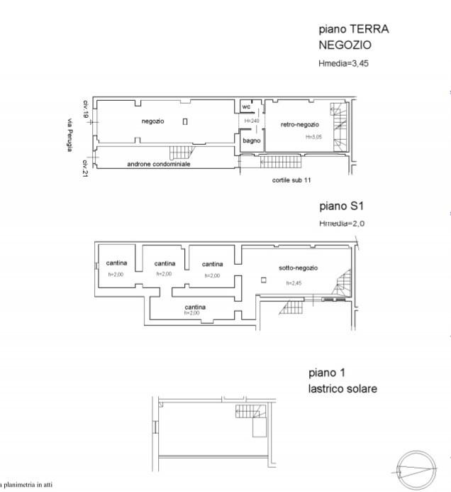 Negozio in Via Perugia 19, Roma, {3} - Planimetria 1