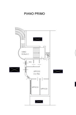 Ufficio in Via Bramante 40, Milano, {3} - Planimetria 1