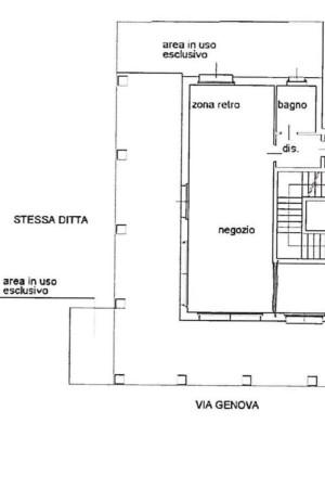 Negozio in Strada Genova 187/B, Moncalieri, {3} - Planimetria 1