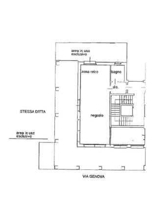 Negozio in Strada Genova, Moncalieri, {3} - Planimetria 1