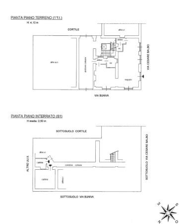 Negozio in Via Cesare Balbo 11, Torino, {3} - Planimetria 1