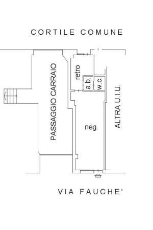 Negozio in Via Giovanni Battista Fauchè 37, Milano, {3} - Planimetria 1