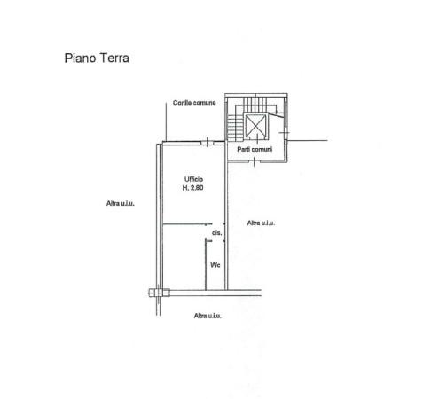 Ufficio in Via Motta Visconti, Casorate Primo, {3} - Planimetria 1