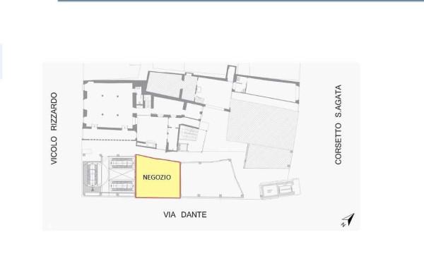 Negozio in Via Dante 2/B, Brescia, {3} - Planimetria 1