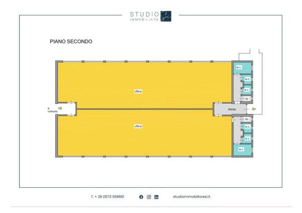 Ufficio in Via Enrico Fermi, Pistoia, {3} - Planimetria 1