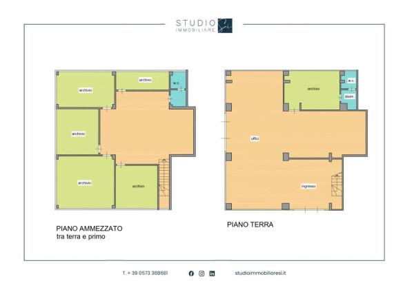 Ufficio in Via Niccolò Copernico, Pistoia, {3} - Planimetria 1