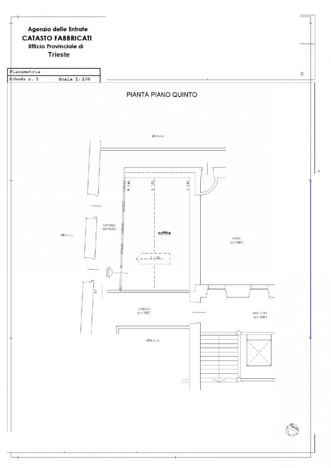 Magazzino in Via Duca d'Aosta 4, Trieste, {3} - Planimetria 1