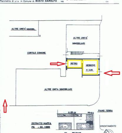 Negozio in Via Piero Maroncelli 18, Busto Garolfo, {3} - Planimetria 1