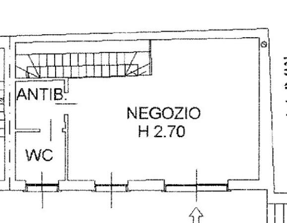 Negozio in Piazza San Lorenzo, Gallarate, {3} - Planimetria 1
