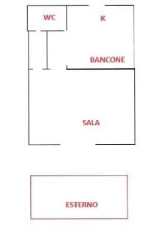 Ristorante in Piazza Luigi Calamatta, Civitavecchia, {3} - Planimetria 1