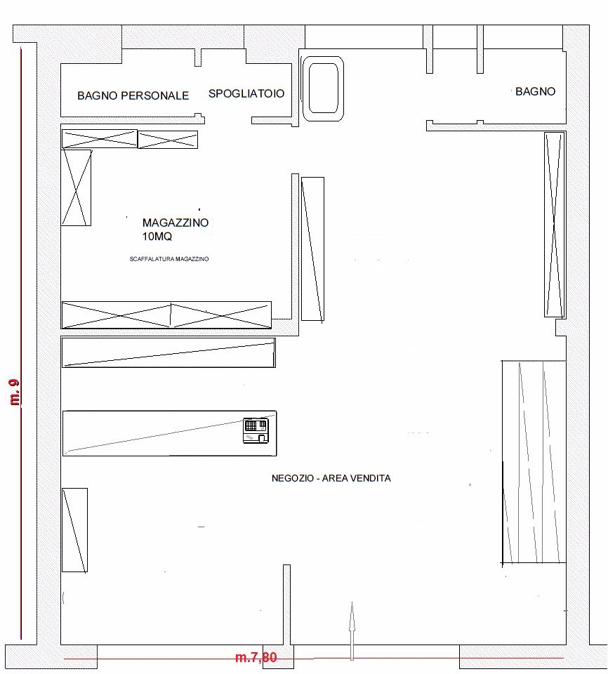 Enoteca in Via Fiorentina, Siena, {3} - Planimetria 1