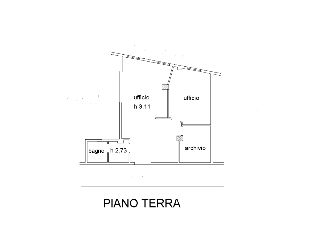 Ufficio in Viale Camillo Benso di Cavour, Siena, {3} - Planimetria 1