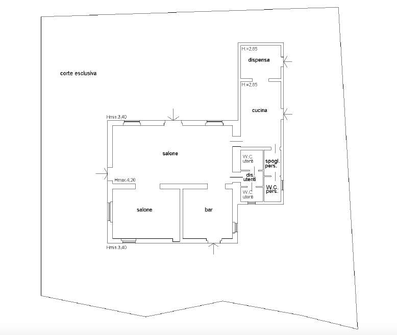 Negozio in Roccastrada, Roccastrada, {3} - Planimetria 1