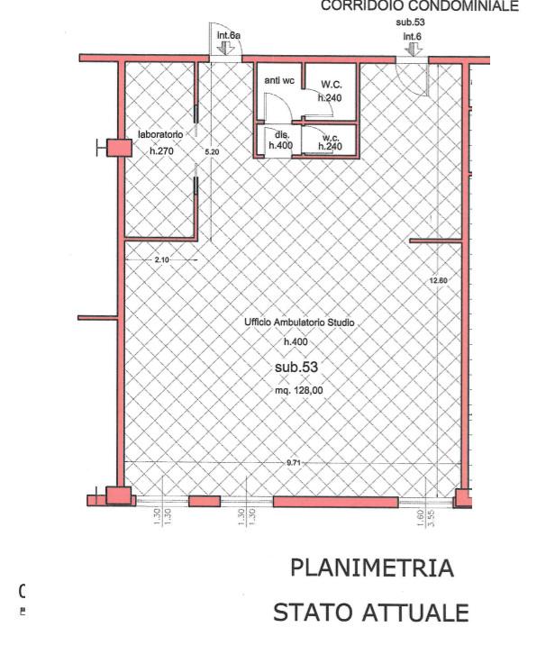 Ufficio in Strada della Coroncina, Siena, {3} - Planimetria 1