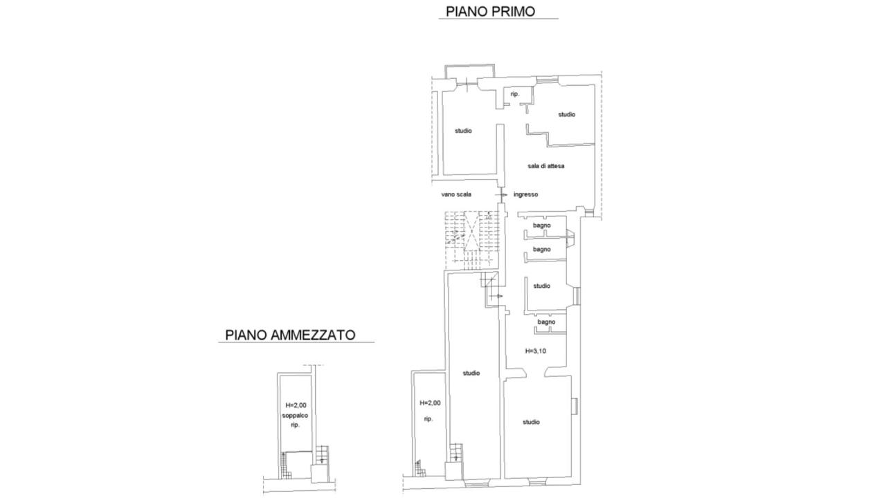 Ufficio in Via Giuseppe Garibaldi, 21, 86100, Campobasso, {3} - Planimetria 1