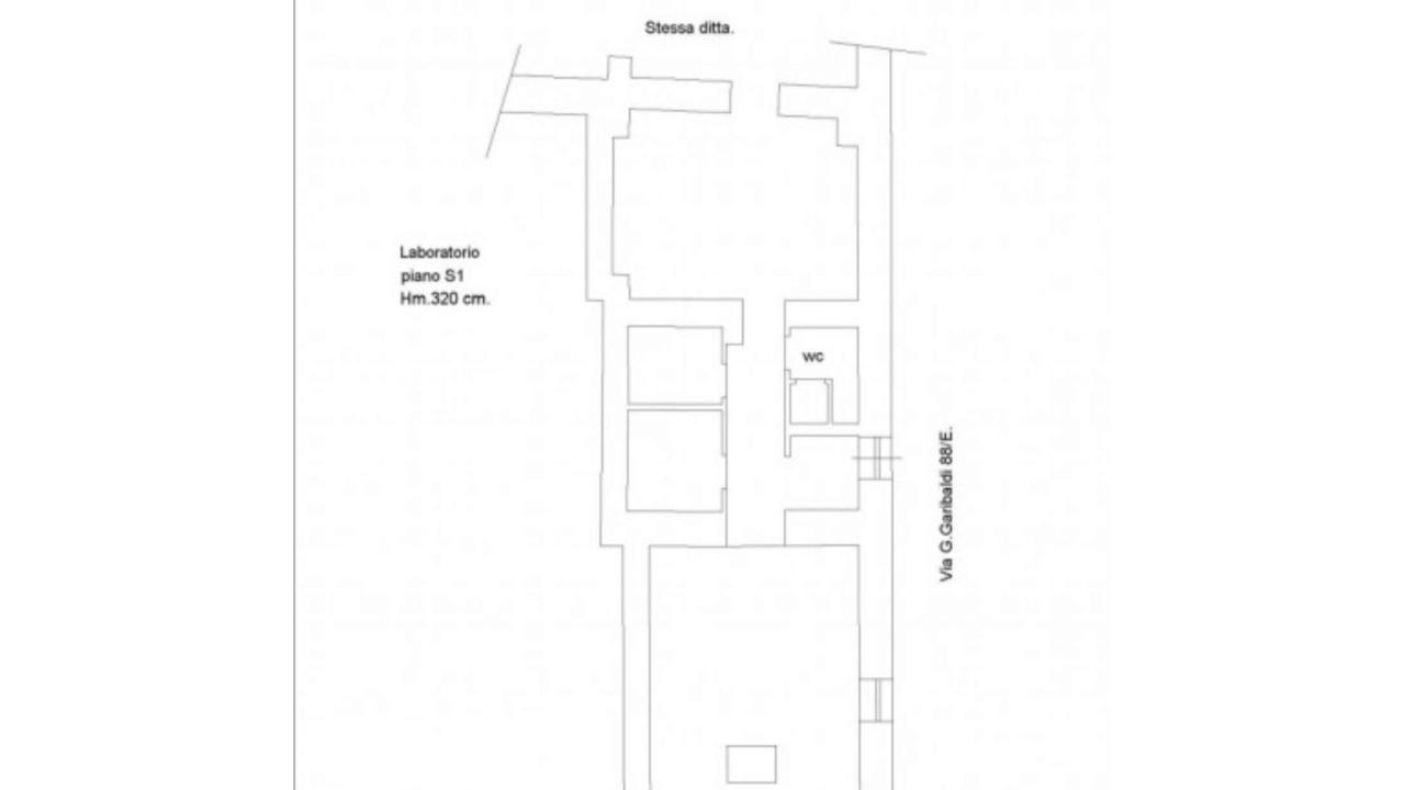 Negozio in Via Garibaldi, 88, 00153, Roma, {3} - Planimetria 1