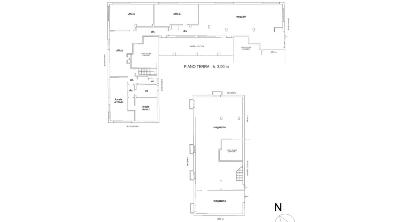 Negozio in Via Sottocorna, 15, 24021, Albino, {3} - Planimetria 1