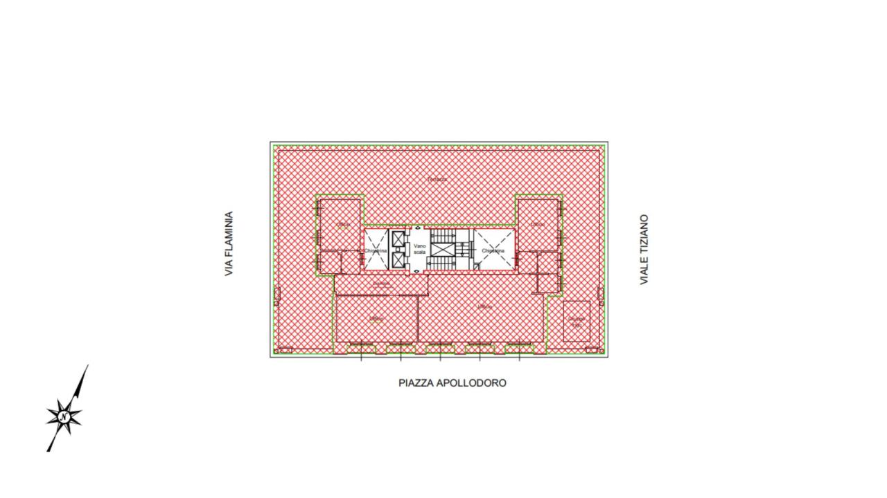 Ufficio in Piazza Apollodoro, 1, 00196, Roma, {3} - Planimetria 1