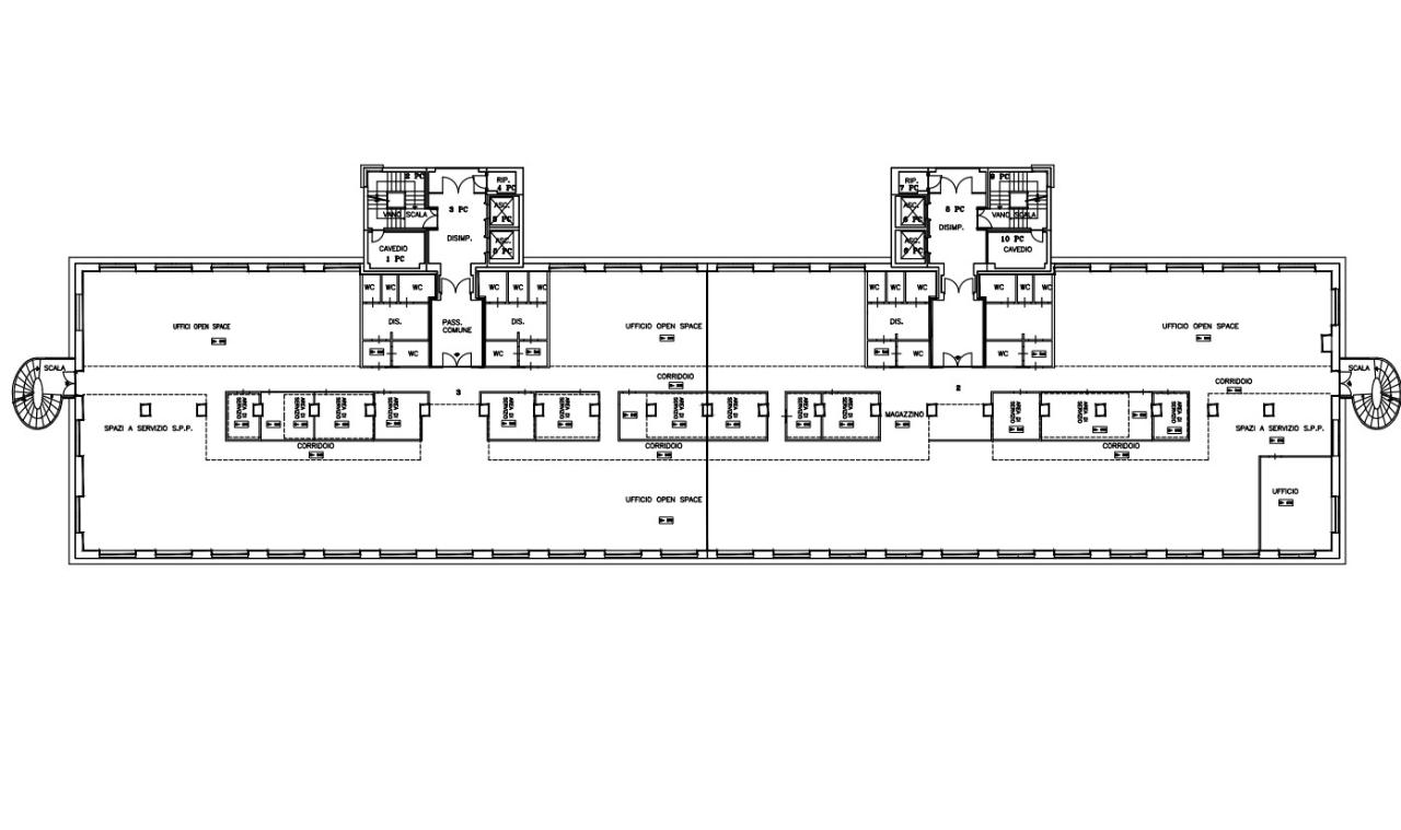 Ufficio in Via Rivoltana, 2d, 20090, Segrate, {3} - Planimetria 1
