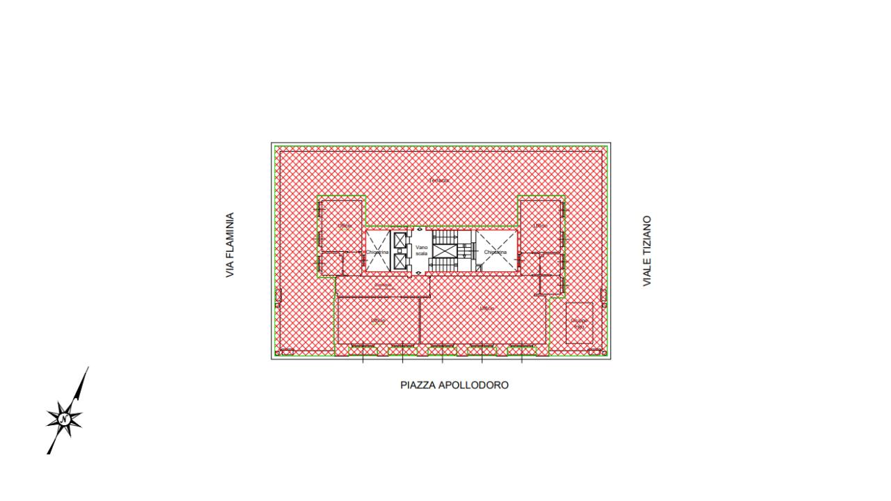 Ufficio in Piazza Apollodoro, 1, 00196, Roma, {3} - Planimetria 1