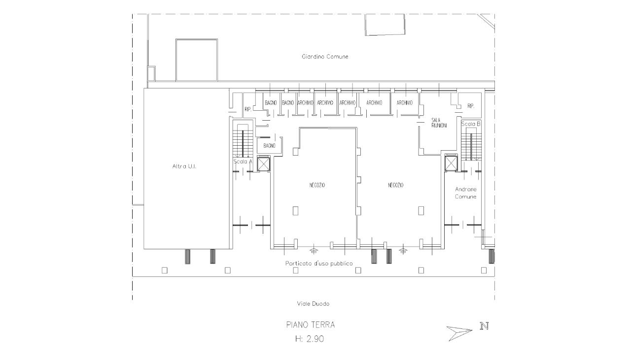 Negozio in Viale Giuseppe Duodo, 84, 33100, Udine, {3} - Planimetria 1