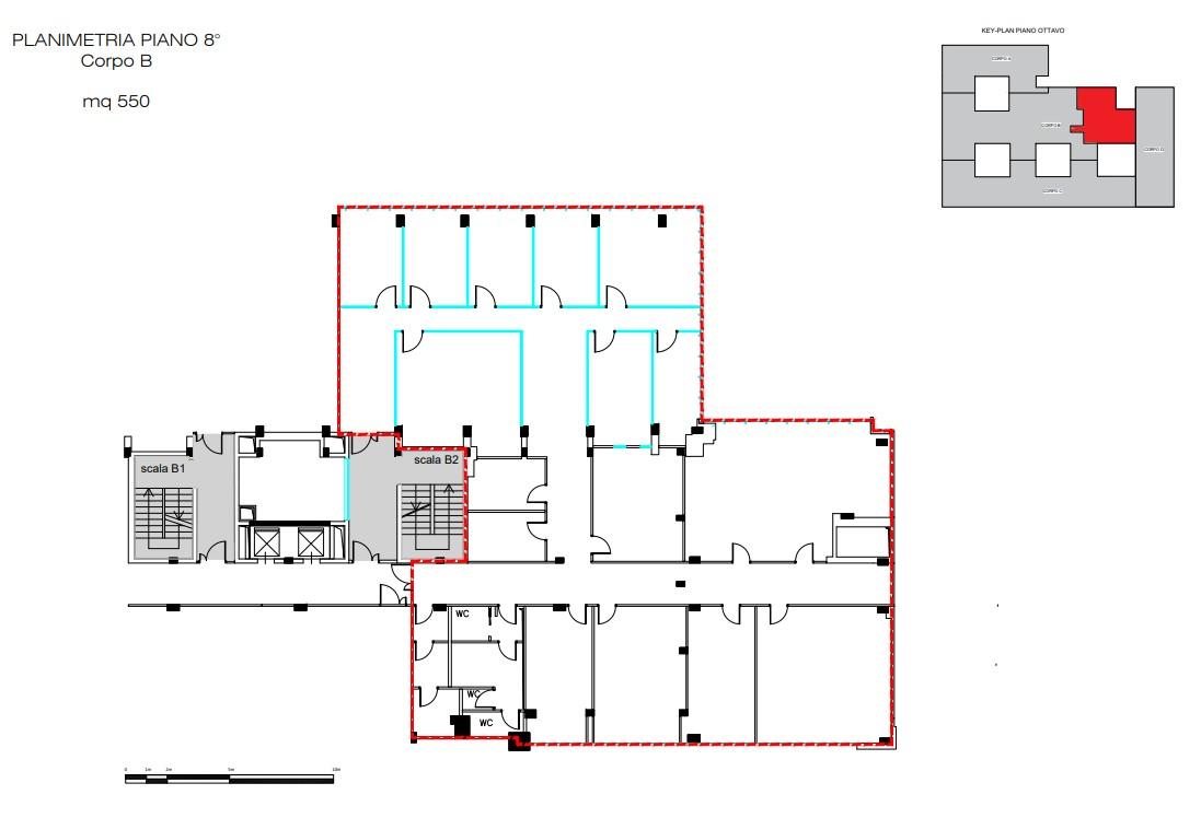 Ufficio in Via Ostiense, 131l, 00154, Roma, {3} - Planimetria 1