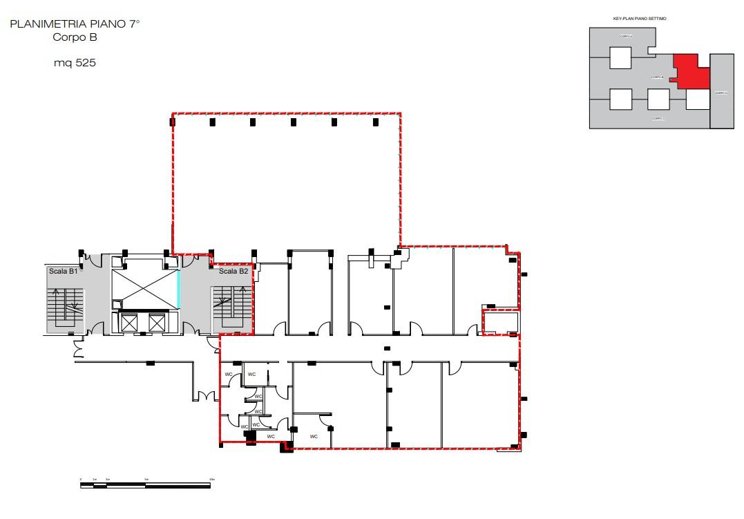 Ufficio in Via Ostiense, 131l, 00154, Roma, {3} - Planimetria 1