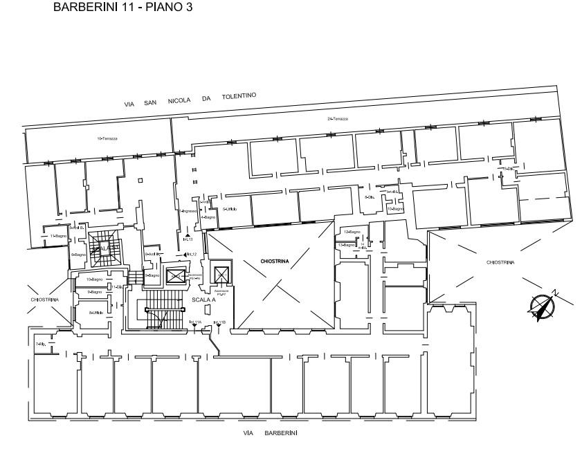 Ufficio in Via Barberini, 11, 00187, Roma, {3} - Planimetria 1