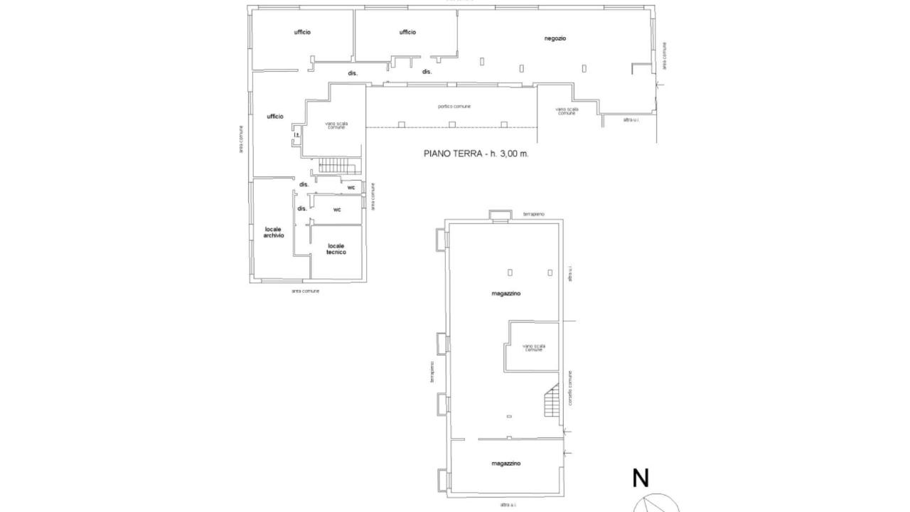 Negozio in Via Sottocorna 15, Albino, {3} - Planimetria 1