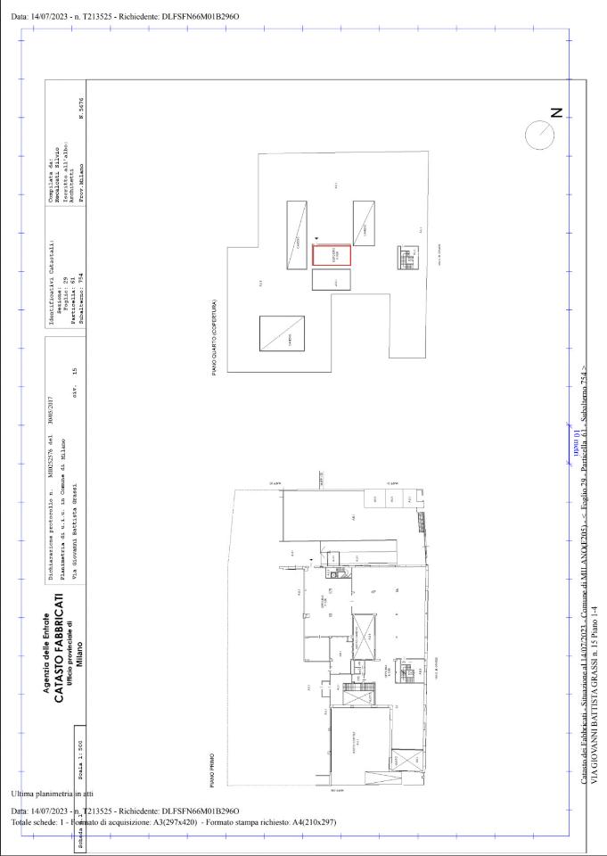 Locale commerciale in Via Giovanni Grassi 15, Milano, {3} - Planimetria 1