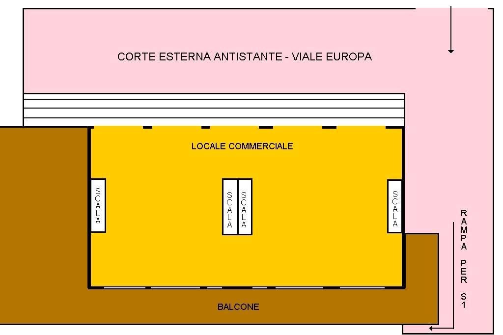 Negozio in Viale Europa Snc, Satriano, {3} - Planimetria 1