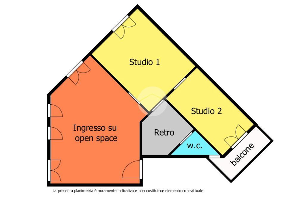Ufficio in Via Breglio 42, Torino, {3} - Planimetria 1