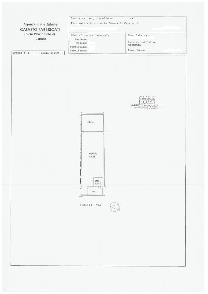 Ufficio in a Sottomonte 57, Capannori, {3} - Planimetria 1