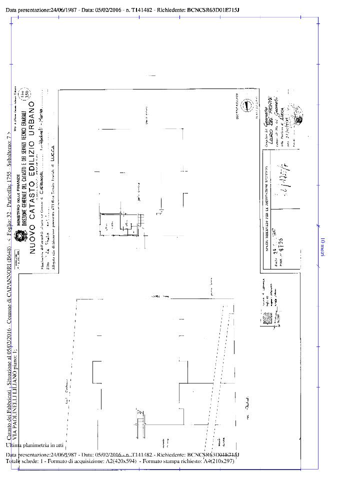 Ufficio in a l. Paolinelli 46, Capannori, {3} - Planimetria 1