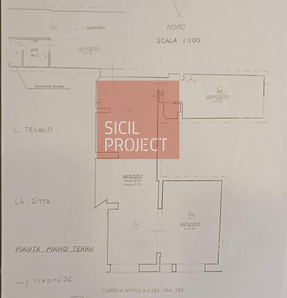 Negozio in Corso VI Aprile 194, Alcamo, {3} - Planimetria 1