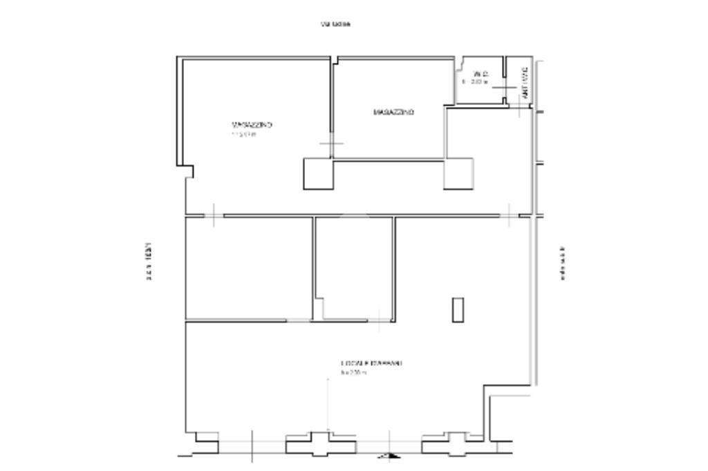 Negozio in Via Lionello Stock 4, Trieste, {3} - Planimetria 1