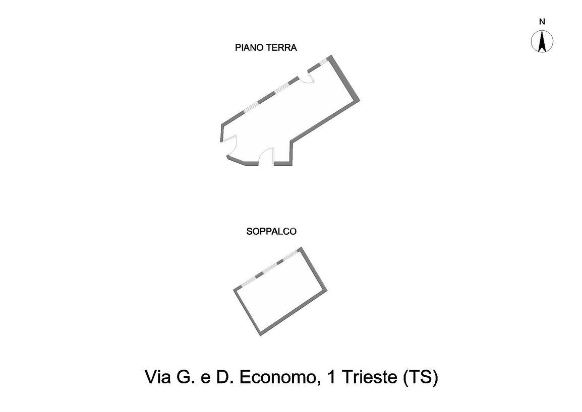 Negozio in Via Giovanni E Demetrio Economo 1, Trieste, {3} - Planimetria 1