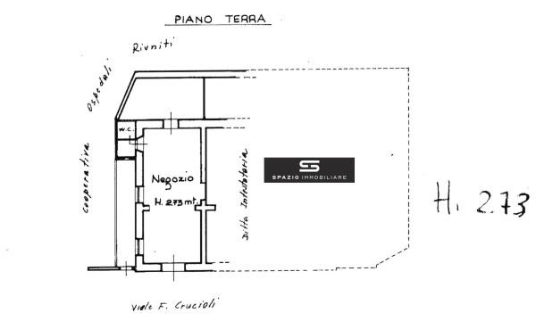 Negozio in Viale Francesco Crucioli 114, Teramo, {3} - Planimetria 1