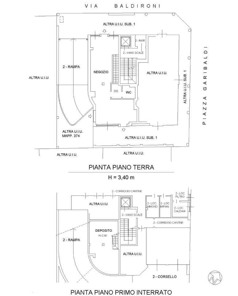 Negozio in Via Baldironi, Lissone, {3} - Planimetria 1