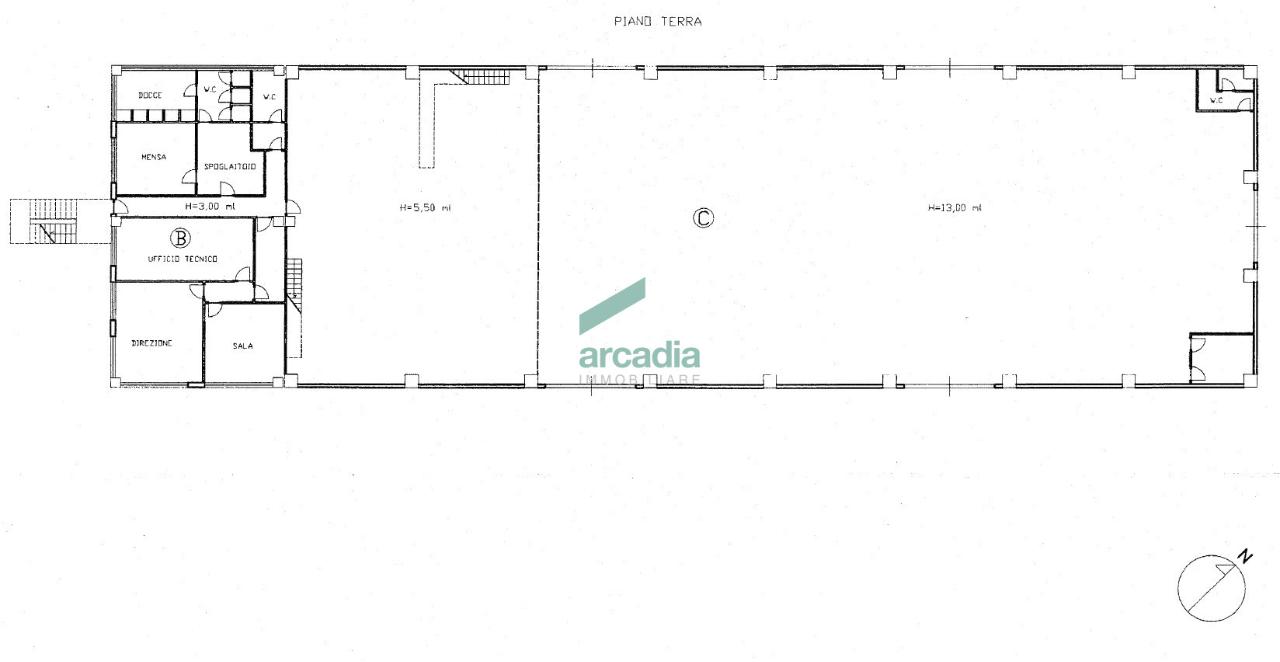 Capannone in Via delle Petunie 3, Modugno, {3} - Planimetria 1