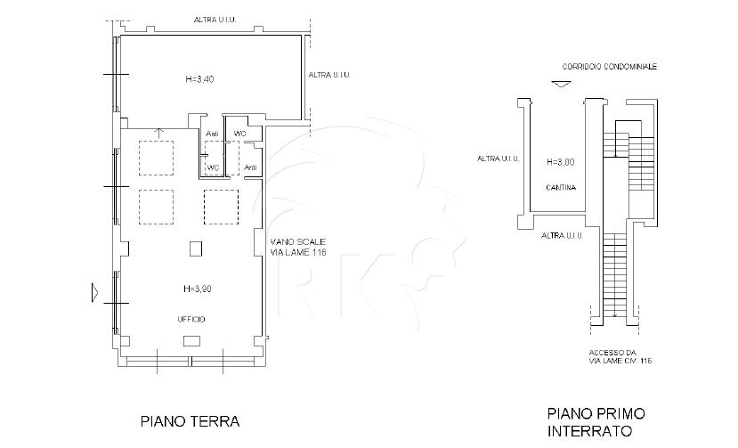 Negozio in Via delle Lame 116, Bologna, {3} - Planimetria 1