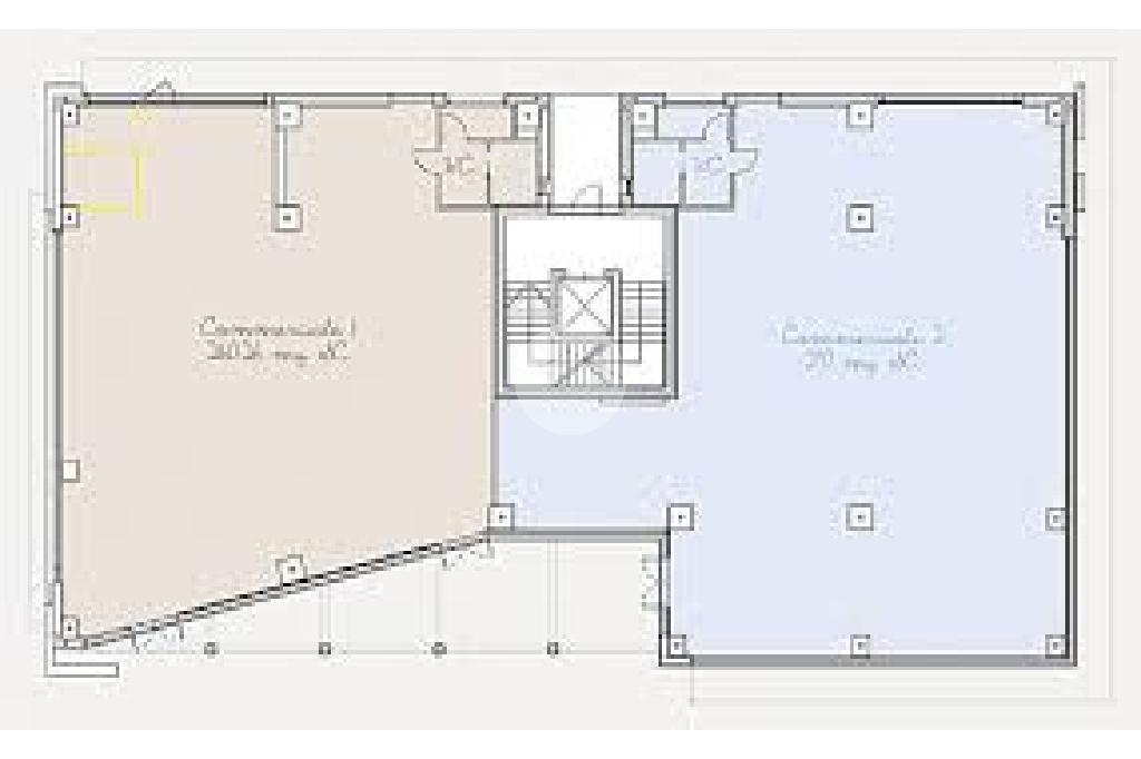Negozio in C Piazza P. Eugenio 13/B 3, Rivoli, {3} - Planimetria 1