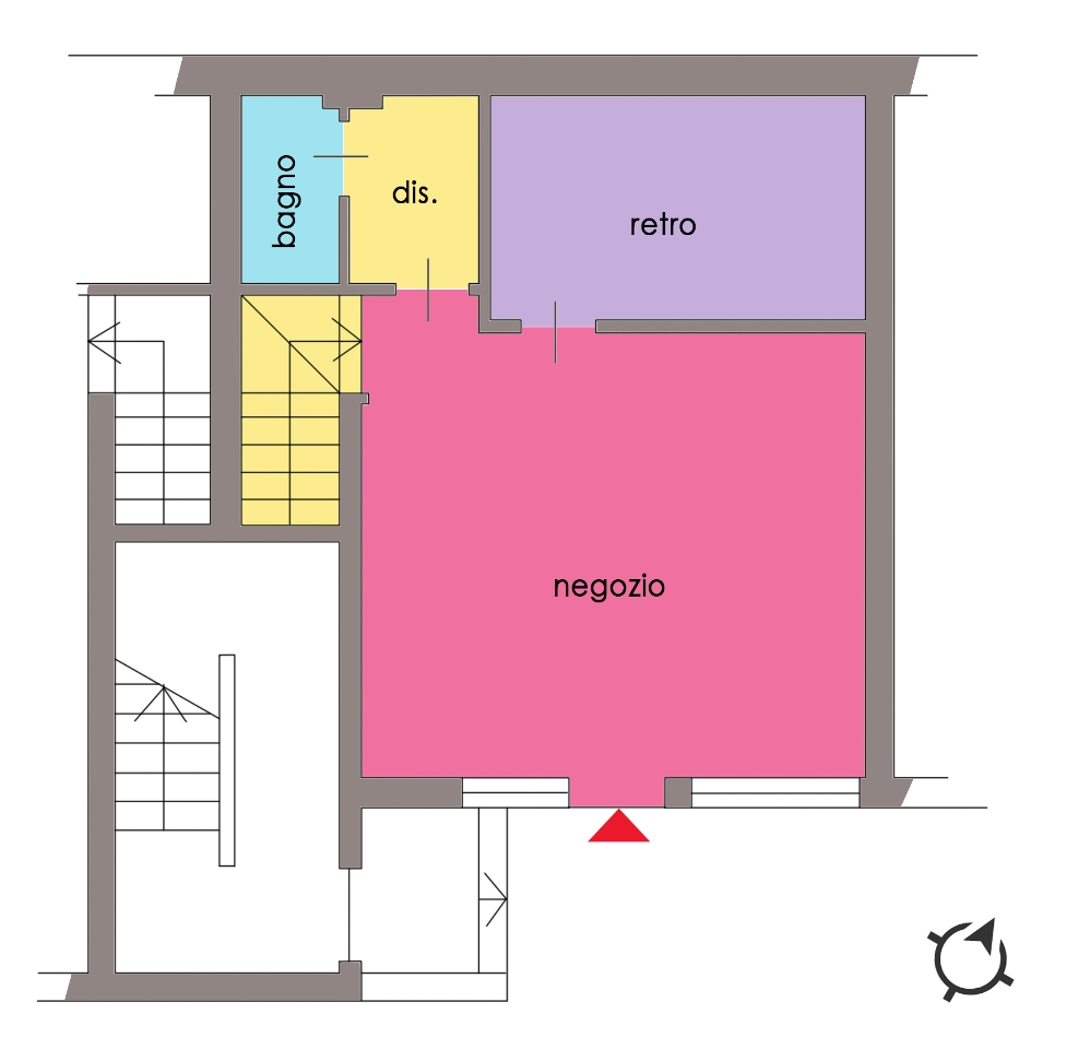 Negozio in Via Vittorio Veneto, Brugherio, {3} - Planimetria 1