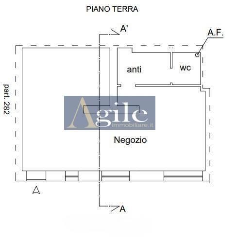 Negozio in Via Montebello, San Benedetto Del Tronto, {3} - Planimetria 1