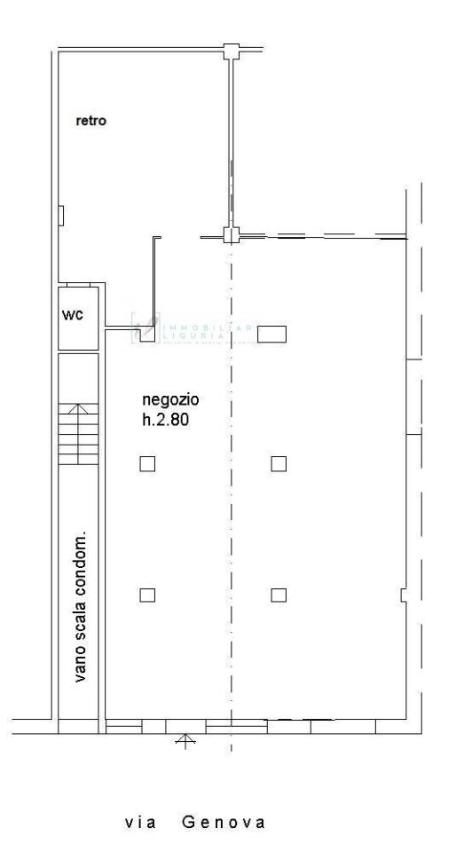 Negozio in Via Genova, Albenga, {3} - Planimetria 1