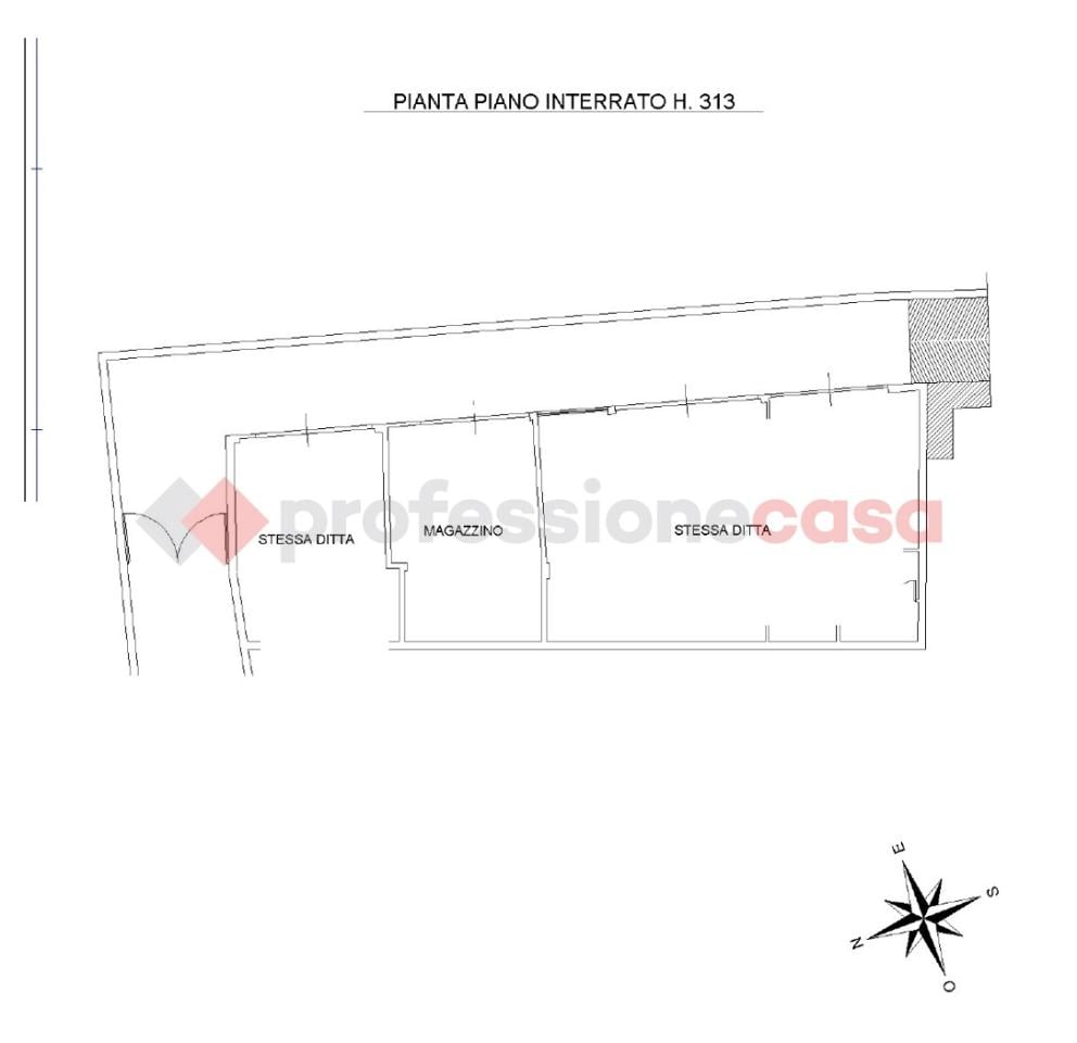 Magazzino in Via Chiampo  22 , Pinerolo, {3} - Planimetria 1