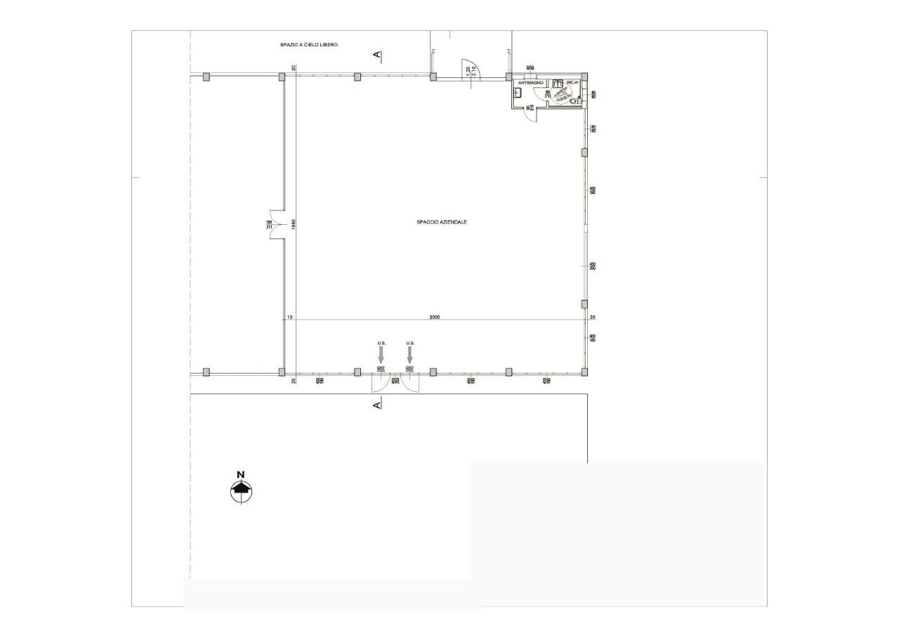 Negozio in Via Giuseppe Mazzini, Misinto, {3} - Planimetria 1